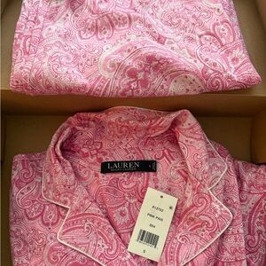 Ralph Lauren Pink Paisley Sleepwear